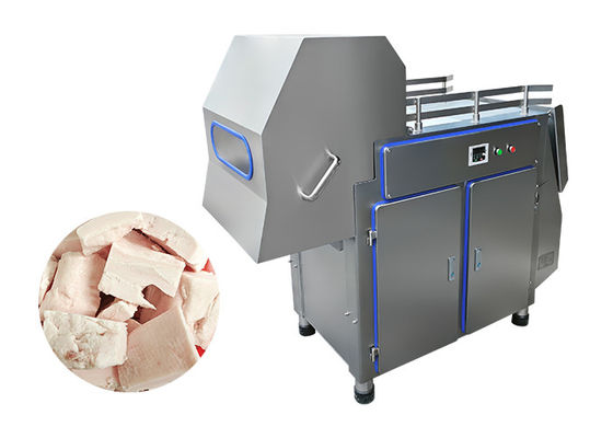 Large Automatic Frozen Beef Meat Cube Dicer Machine 2000kg/h 380v